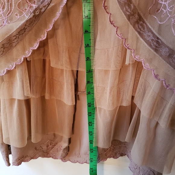 Taupe and Pink Age of Love dress by Nataya sz S - Picture 5 of 8